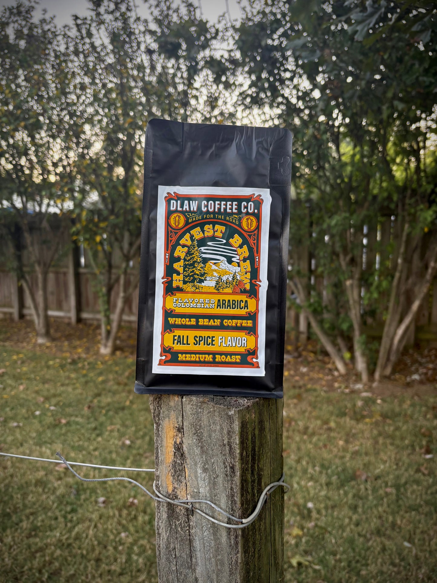 Harvest Brew - Fall Spice Flavored Colombian, Whole Bean